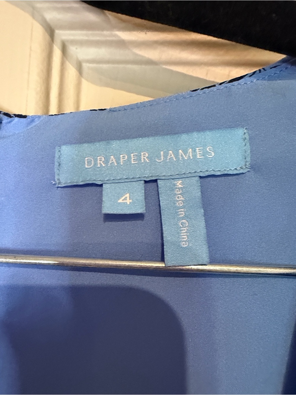 Draper James Blue Floral Tie-Front Midi Dress - Picture 2 of 3